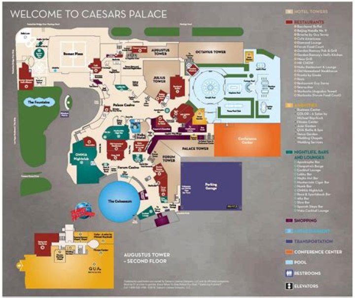 Caesars Palace Map of Hotel: Your Ultimate Guide to the Iconic Las Vegas Resort