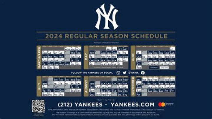 2024 MLB Calendar Yankees: A Comprehensive Guide to the Upcoming Season