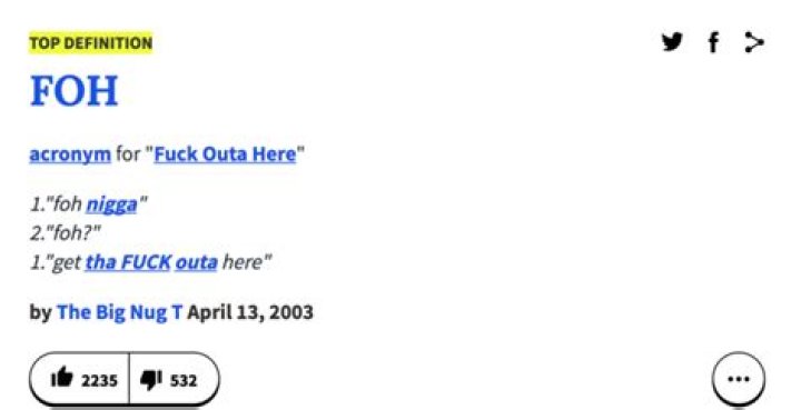 Definition of FOH: Understanding the Term and Its Significance