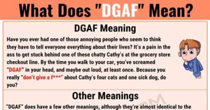 DGAF Meaning: Understanding the Acronym and Its Impact
