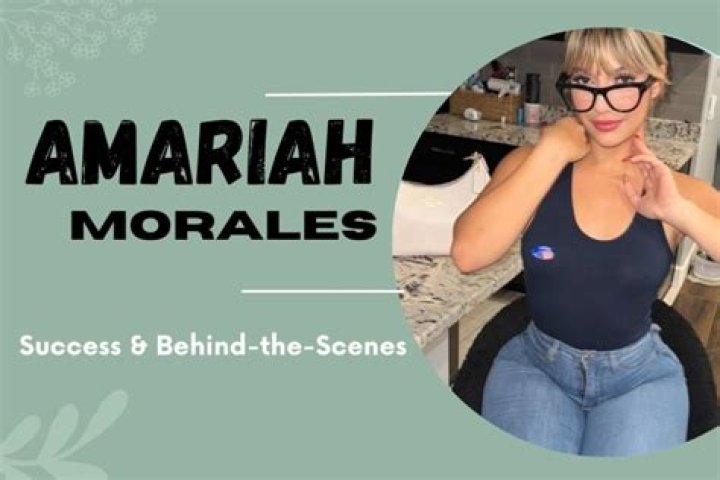 Discovering the Allure of Amariah Morales on OnlyFans