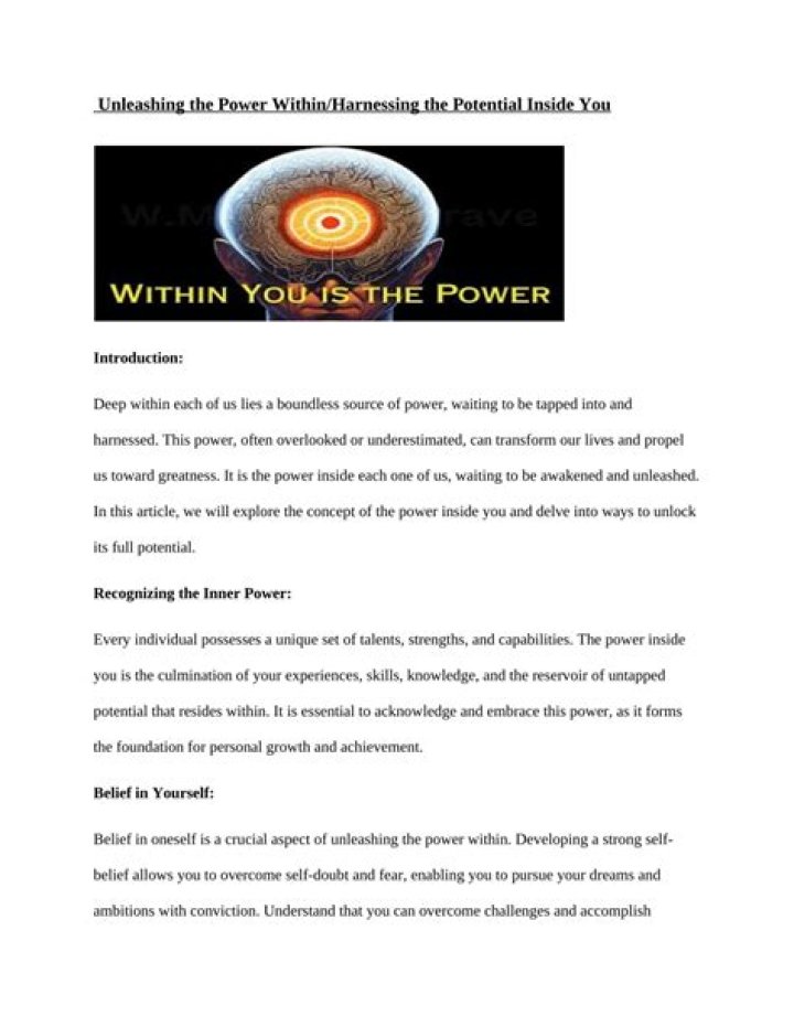 Fierce Unleashing the Power Within: Unlock Your Inner Strength
