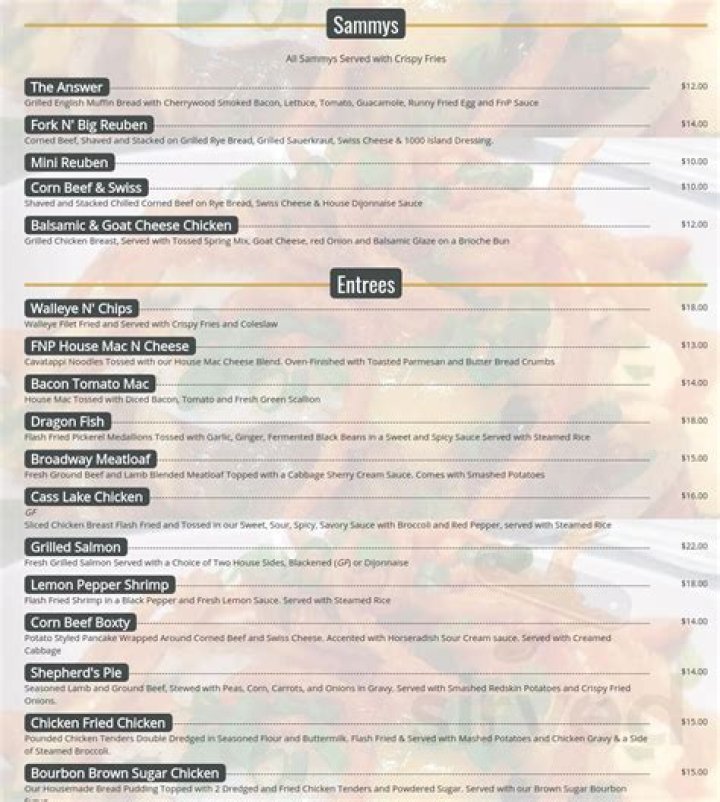 Fork N Pint Lake Orion Menu: Your Ultimate Dining Experience