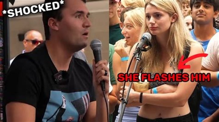 Girl Flashes Charlie Kirk: The Controversial Moment Unveiled