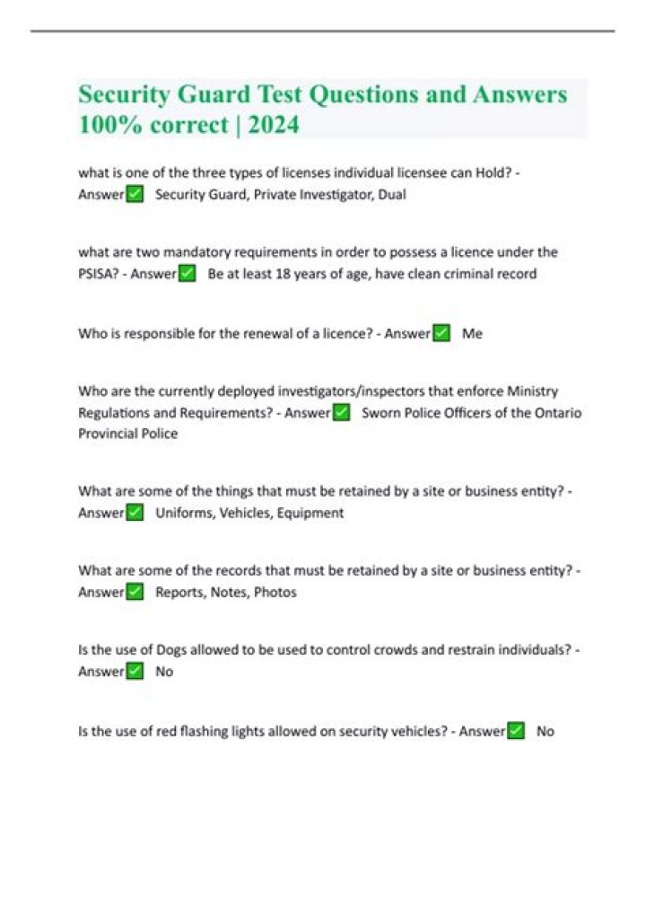 Guard Card Test: Your Ultimate Guide to Passing and Excelling