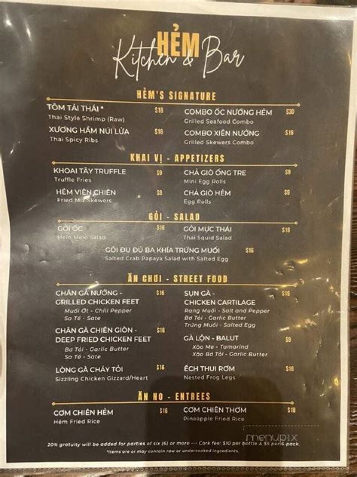 Hem Kitchen and Bar Menu: A Culinary Journey to Remember