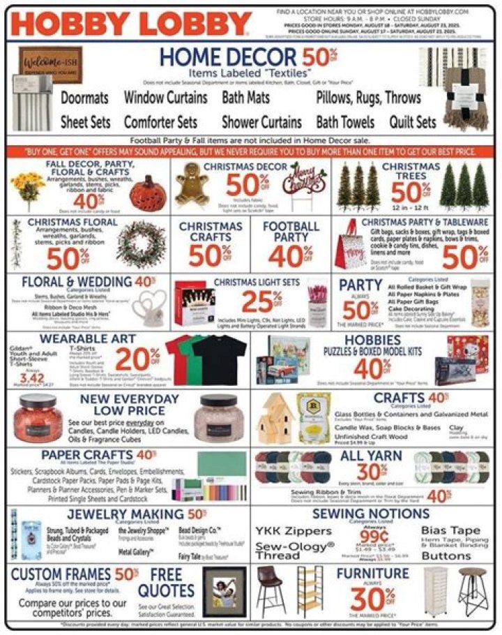 Hobby Lobby Weekly Advertisement: Your Ultimate Guide to Savings and Inspiration