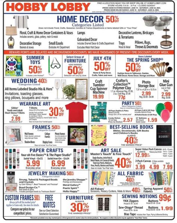 Hobby Lobby Weekly Sales Ads: Your Ultimate Guide to Exclusive Deals