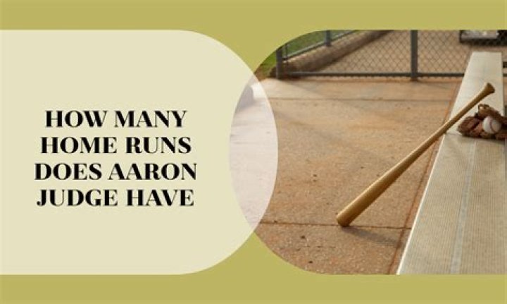 How Many Home Runs Does Judge Have? A Comprehensive Analysis of Aaron Judge's Power