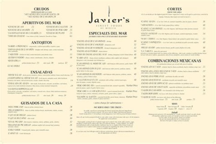 Javier Restaurant Century City Menu: A Gourmet Experience in Los Angeles