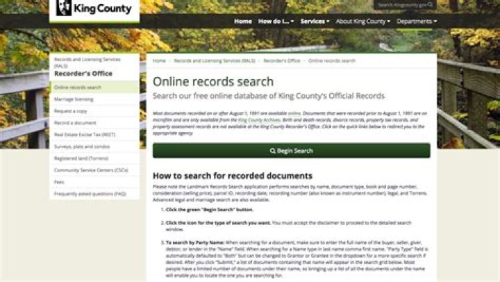 Comprehensive Guide to King County Recorder's Office RecordSearch