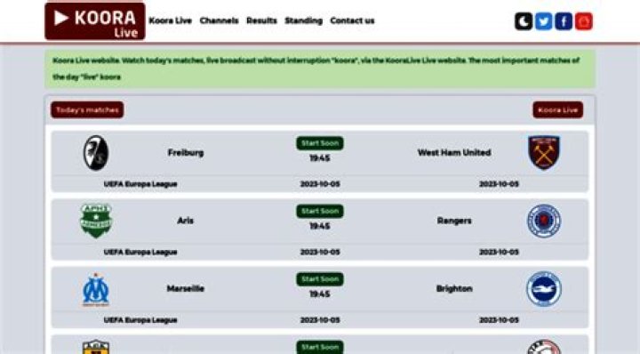 Koora-Lives.tv: Your Ultimate Destination for Live Sports Streaming