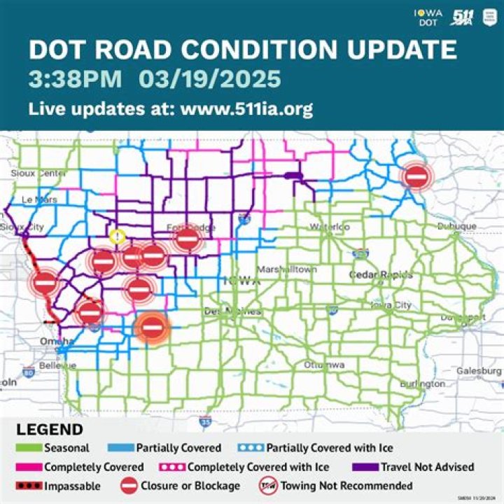 Comprehensive Guide to the Map of Iowa Road Conditions