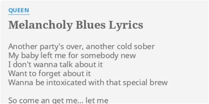 Melancholy Blues Lyrics: Dive Deep Into the Emotions That Define This Classic