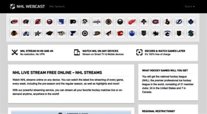 NHLWebcast.com: Your Ultimate Guide to Live NHL Streaming