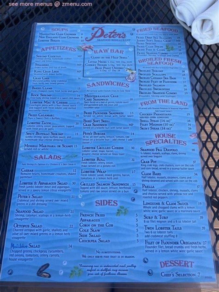 Peters Clam Bar Menu: A Comprehensive Guide to the Best Seafood Experience