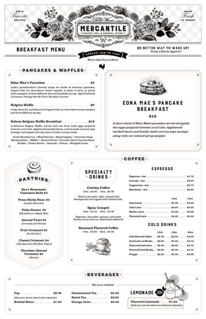 Pioneer Mercantile Menu: A Comprehensive Guide to Culinary Excellence