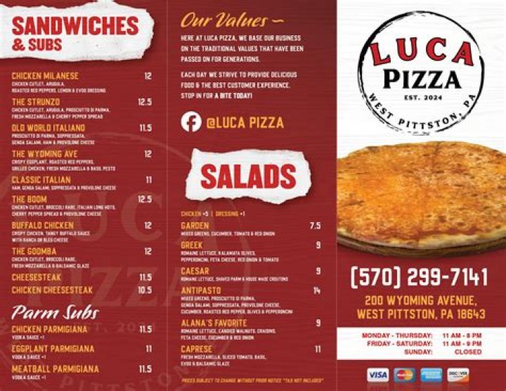 Pizza Luc&eacute; Duluth Menu: A Delightful Culinary Experience