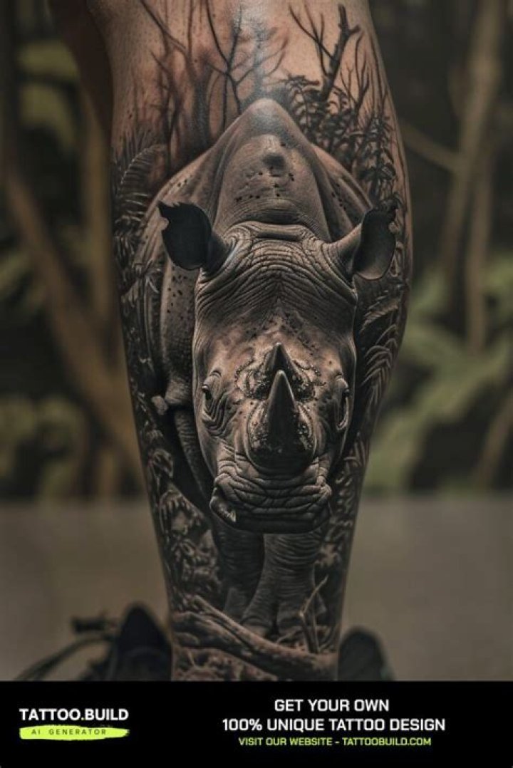 Rhino Tattoo: A Symbol of Strength and Resilience