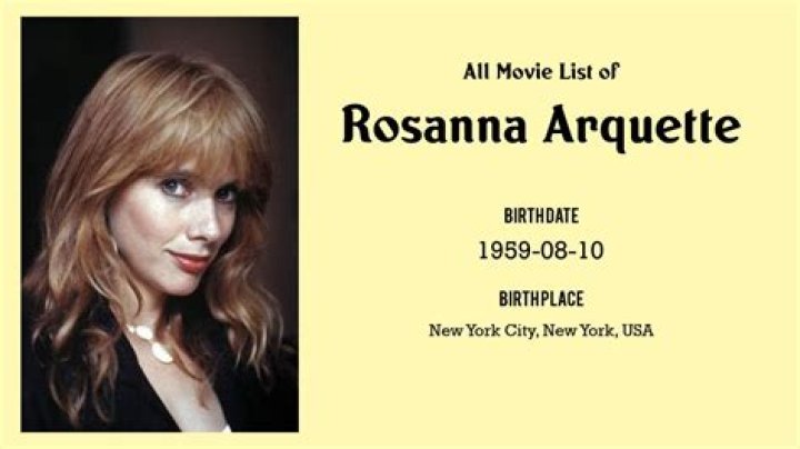 Rosanna Arquette Filmography: A Comprehensive Exploration of Her Cinematic Journey