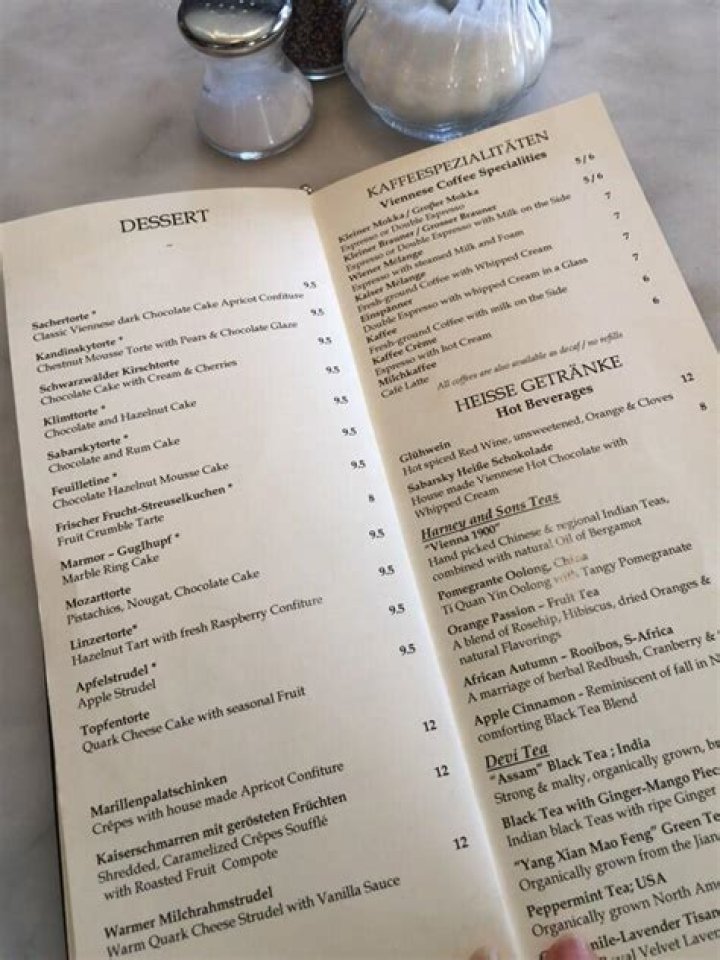 Sabarsky Menu: A Culinary Experience Like No Other