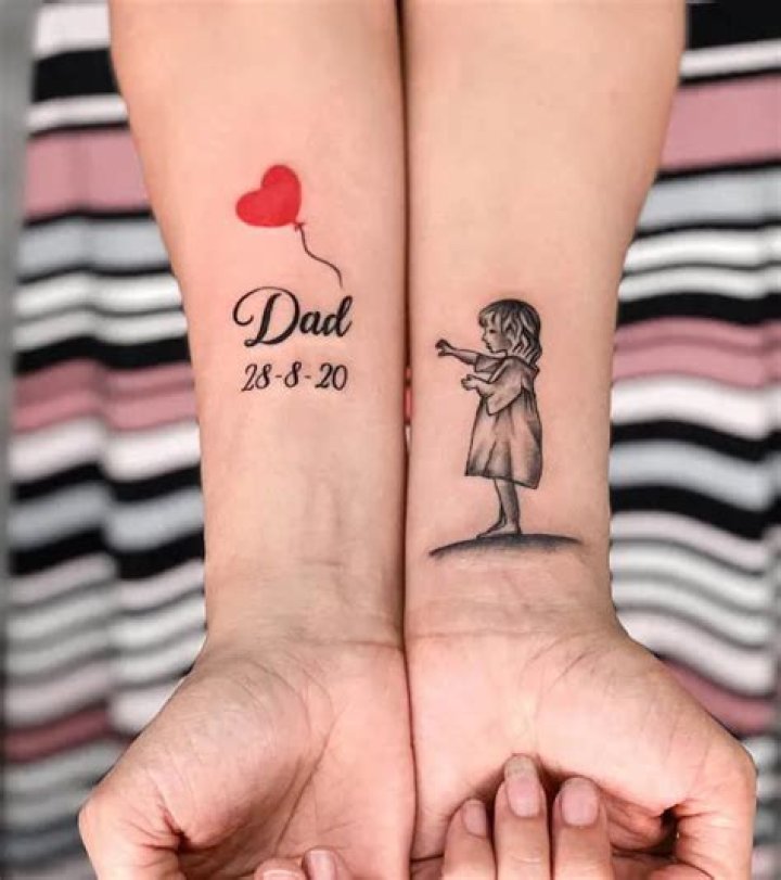 Small Matching Father Daughter Tattoos: A Heartfelt Bond Forever Inked