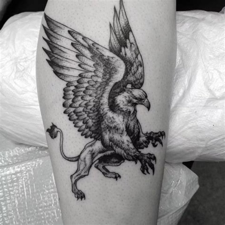 Tattoo of a Griffin: A Majestic Symbol of Strength and Protection