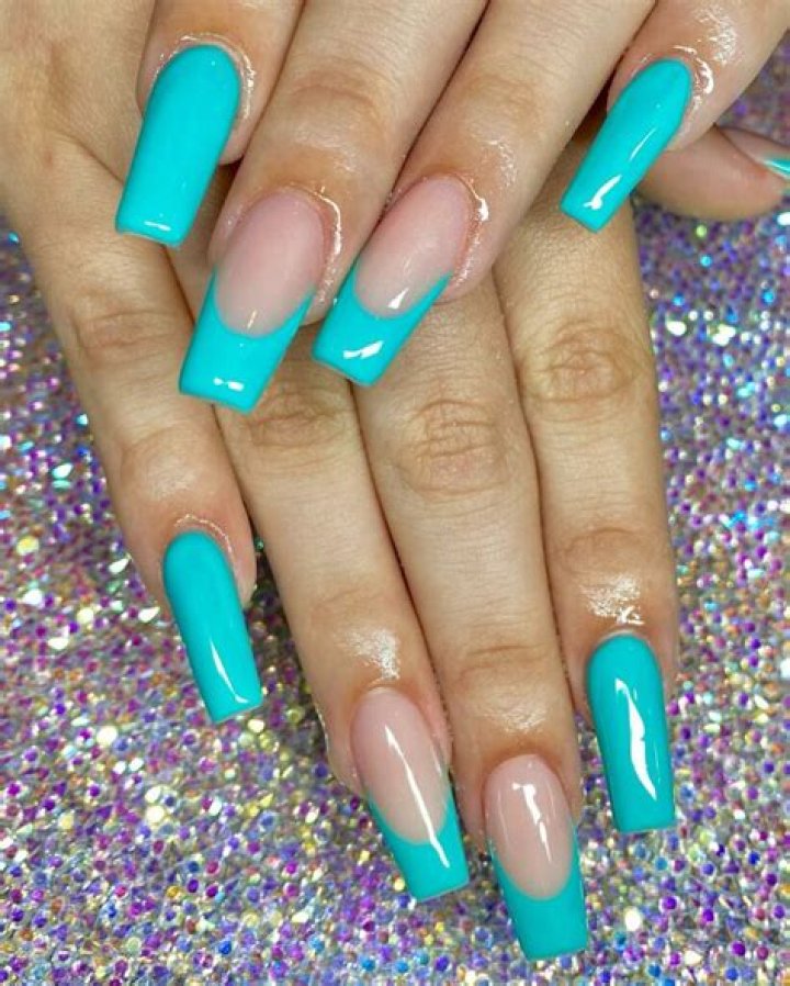 Teal French Tip Nailsquare: A Trendsetting Guide to Elevate Your Nail Game