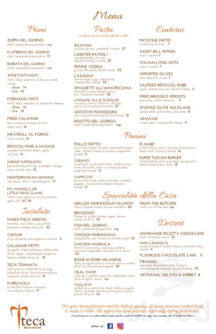 Teca West Chester PA Menu: Your Ultimate Guide to Authentic Mexican Cuisine