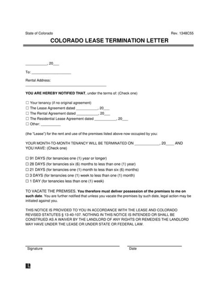 Comprehensive Guide to Termination Laws in Colorado