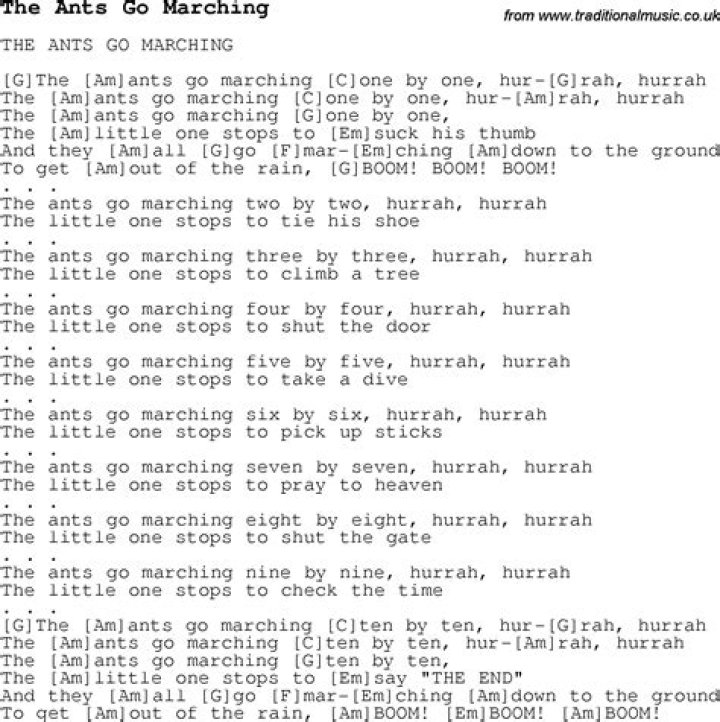 The Ants Went Marching Lyrics: A Fun and Educational Journey for Kids