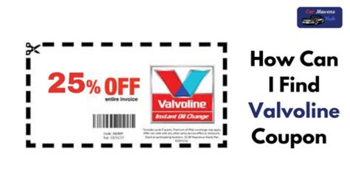 Valvoline $25 Off Coupon: Save Big on High-Quality Engine Oil and More