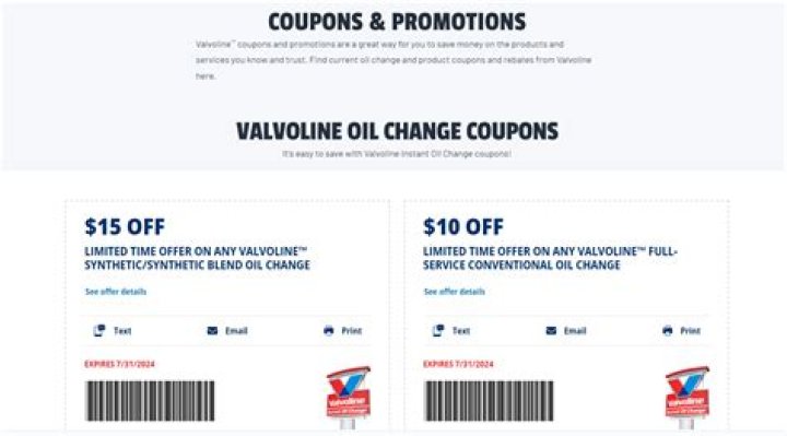Valvoline Coupon $25 Off $50: Unlock Exclusive Deals and Discounts