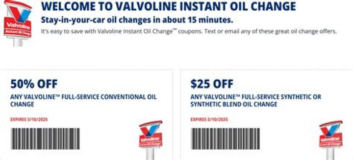 Maximize Your Savings with Valvoline Coupons $25 Off