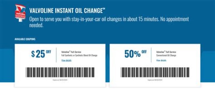 Valvoline Coupons: Unlock Savings with Exclusive Deals