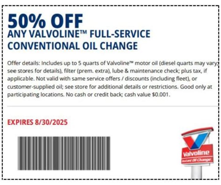 Valvoline Oil Change Coupon $25 Off: Your Ultimate Guide to Savings