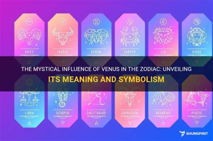 Venus Zodiac Meaning: Unveiling the Cosmic Influence of Love and Beauty