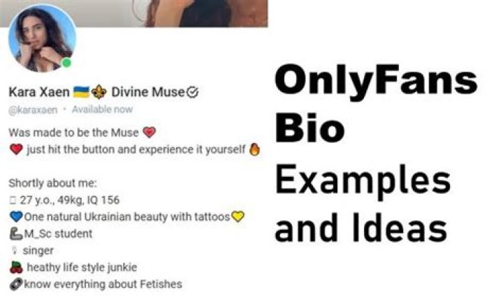 What's a Good Bio for OnlyFans? Crafting the Perfect Profile