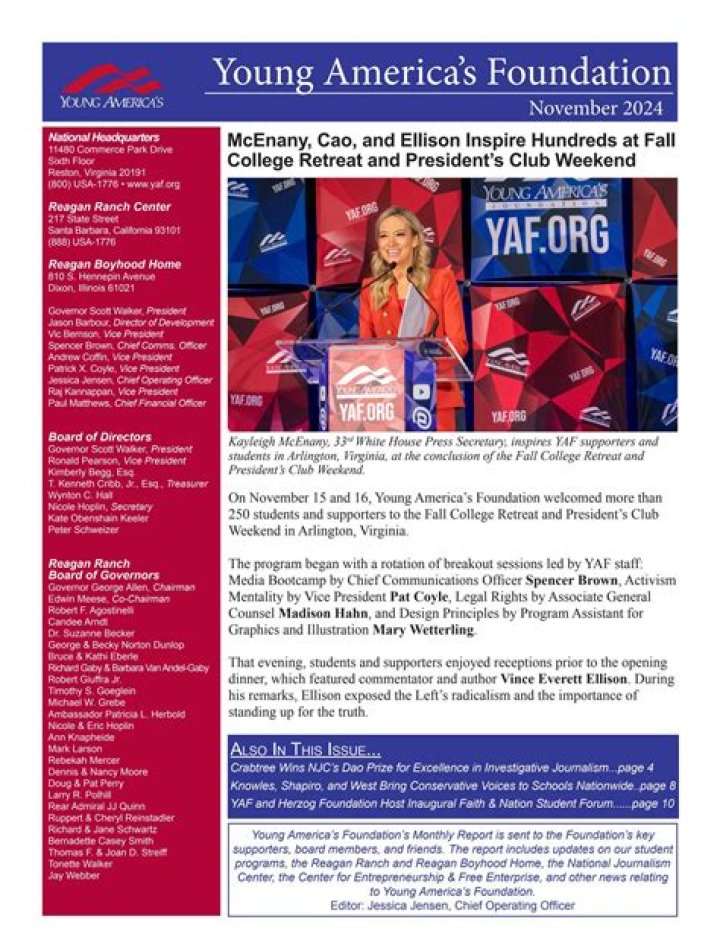 Young America's Foundation Conference: A Comprehensive Guide to the Nation's Premier Conservative Event